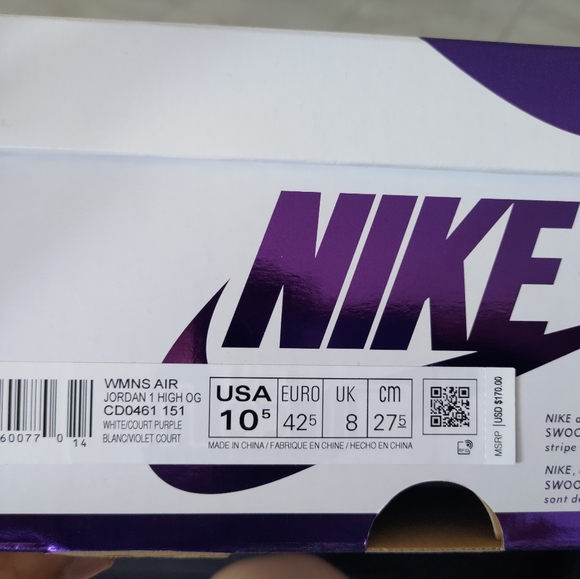 Air Jordan 1 Court Purple - Picture 5 of 5